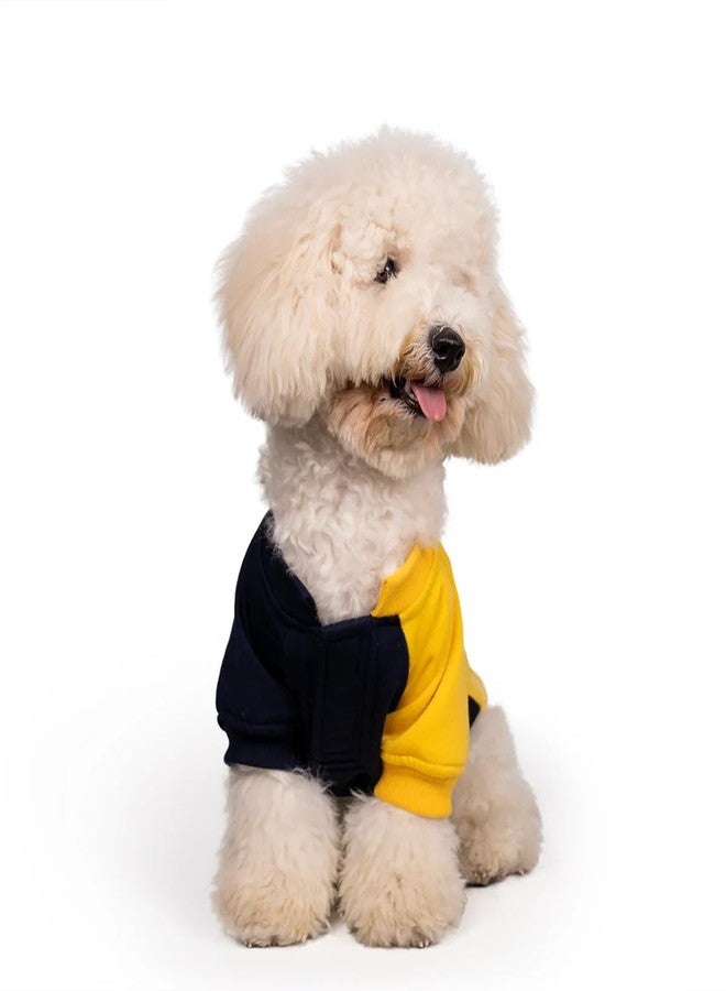 Zigly Lifestyle Winterized Duotone Dog Sweatshirt Yellow-XS-(30cm)| Cozy Warm Pet Clothing|Cozy Warm Wear for Dogs - Image 1